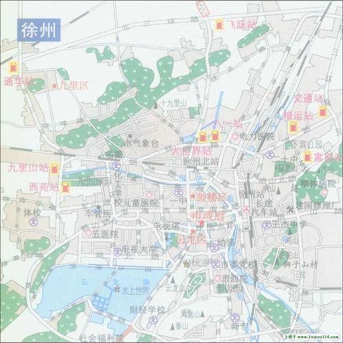 徐州网红景点地图,地图上的热门景点攻略